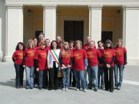 Foto di gruppo col sindaco di Sasso Marconi